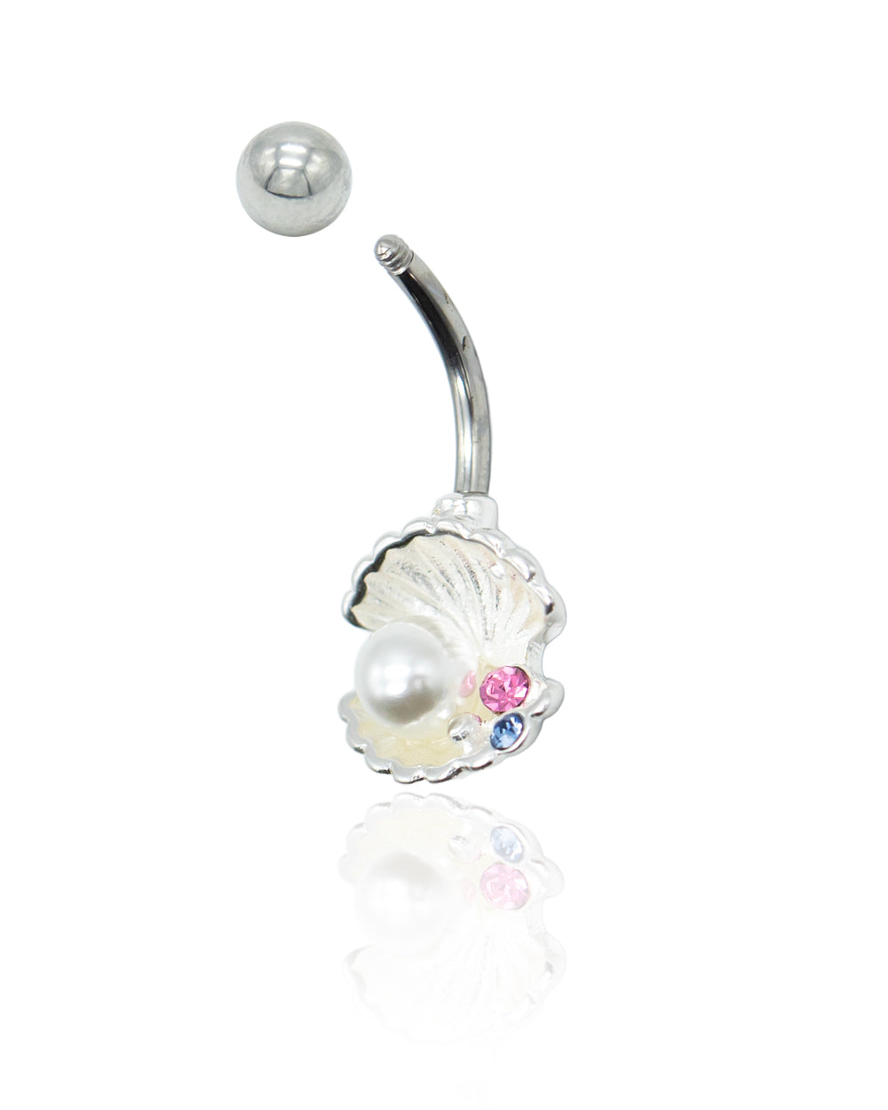Under The Sea Clam Shell Navel Bar – Off Ya Tree