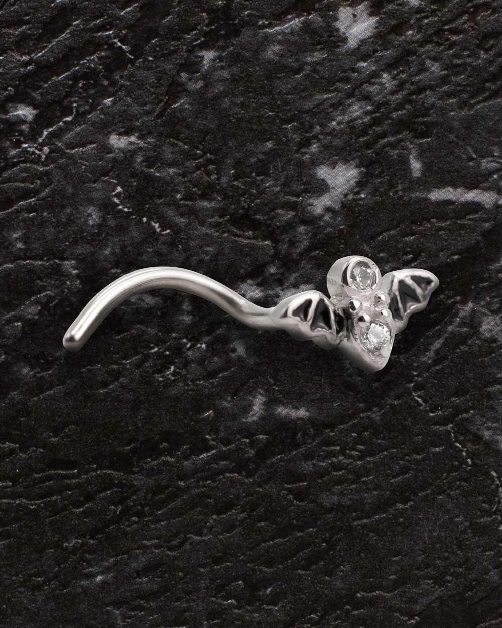 Nocturnal Wing Gothic Bat Nose Stud