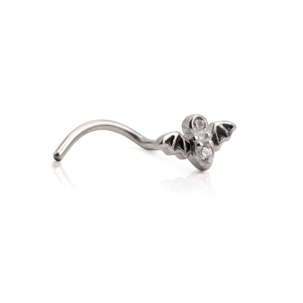 Nocturnal Wing Gothic Bat Nose Stud