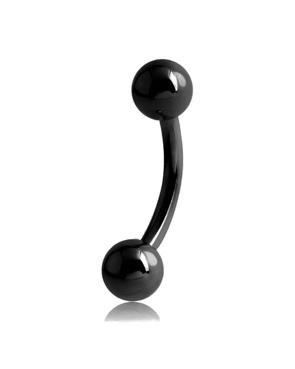 Surgical Steel Curved Barbell Black