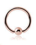 Surgical Steel Ball Captive Ring Rose Gold