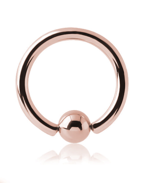 Surgical Steel Ball Captive Ring Rose Gold