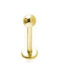 Surgical Steel Labret Bar Gold
