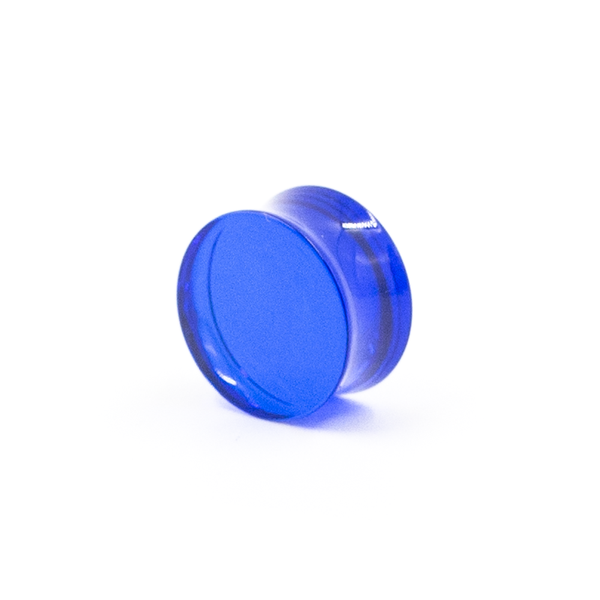Blue Double Flared Acrylic Plug