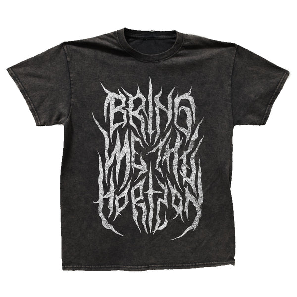Bring Me The Horizon - Smoke Text - Black Vintage Washed T-Shirt