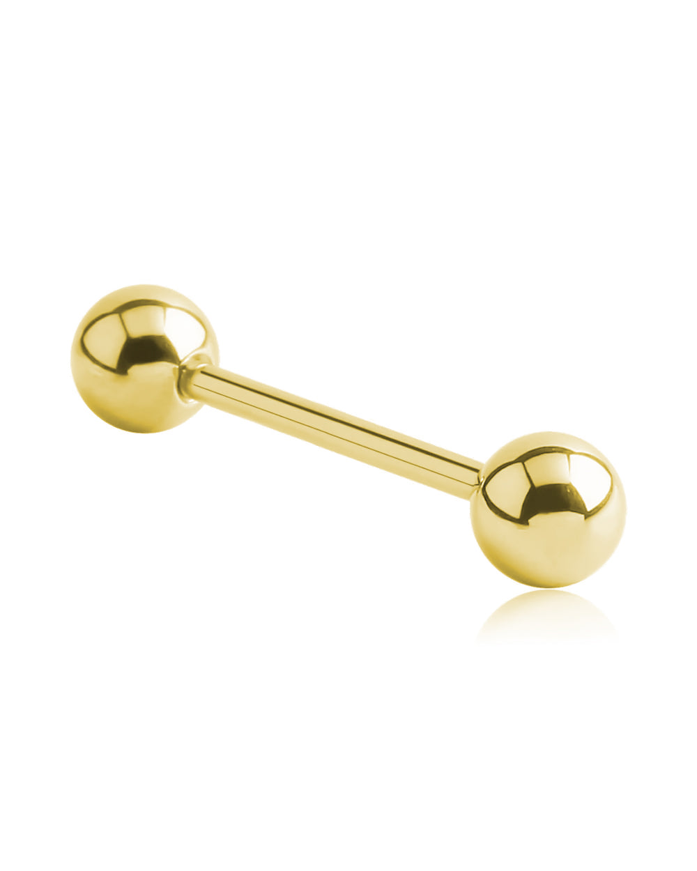 Surgical Steel Straight Barbell Gold