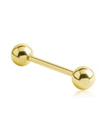 Surgical Steel Straight Barbell Gold