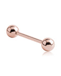 Surgical Steel Straight Barbell Rose Gold