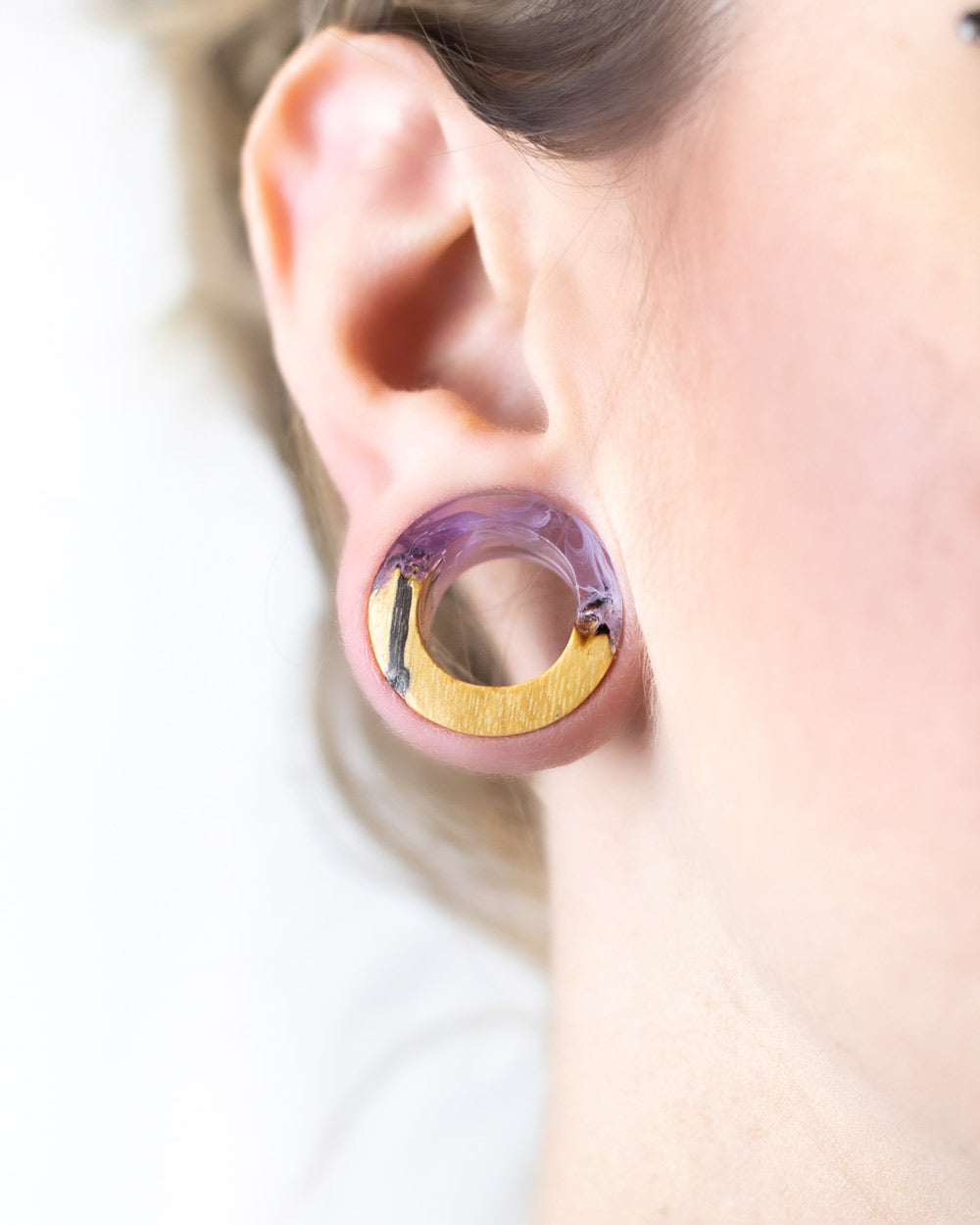 Purple Epoxy Wood Tunnel
