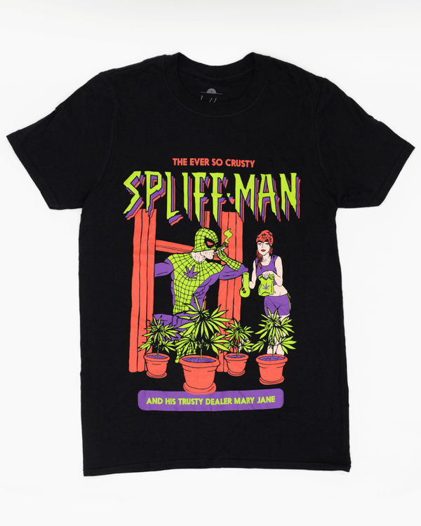 Spliff Man Black T-Shirt