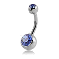 Surgical Steel Large Jewelled Navel Barbell
