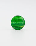 Double Flare Plug - Green Glaze Sparkle
