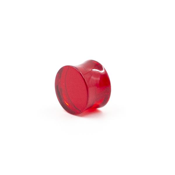 Red Double Flared Acrylic Plug