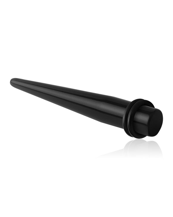 PUNKTURED | BLACK ACRYLIC STRAIGHT TAPER