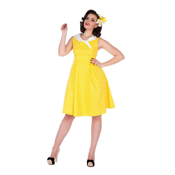 Yellow Polka Sally Dress
