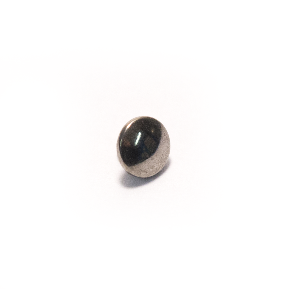 Silver Plain Titanium Dermal Top