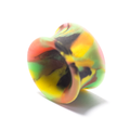 Tie Dye Double Flared Silicone Plug - Rasta